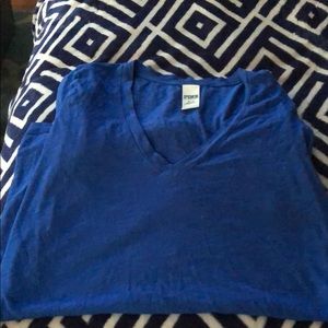 Victoria Secret blue short sleeve sleepwear shirt